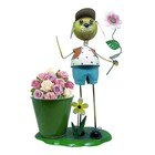 Bonecos Casal Para Decoracao De Ferro Enfeitar Flores E Jardi