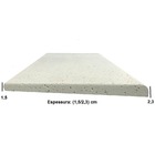 Borda Atérmica P/ Piscina Pp 50x25x(2,3/1,5)cm - Kit 25 Pçs