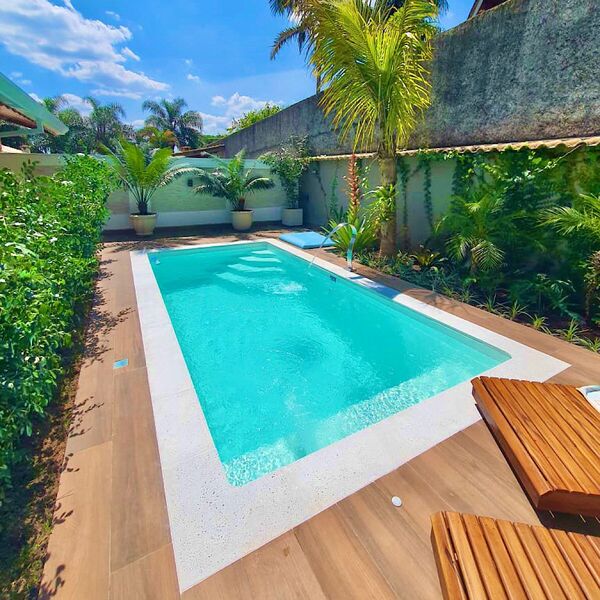 Borda Atérmica Piscina 50x20x2,0cm  Branca  Areia De Quartzo