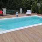 Borda Atérmica Piscina 50x20x2,0cm  Branca  Areia De Quartzo