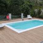 Borda Atérmica Piscina 50x20x2,0cm  Branca  Areia De Quartzo