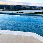 Borda Atérmica Piscina Boleada 50x25x1,5cm Cinza - Silvano Sc