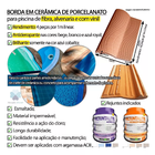 Borda Cantoneira Para Piscina Mosaic Branco 12x25cm