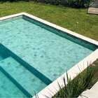 Borda De Piscina Atérmica Malibu 50x25x1,5cm Branca Kit C/8 U