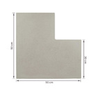 Borda de Piscina Canto L 90° AKB0110 30x50cm Atermika