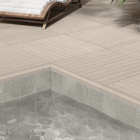 Borda de Piscina Externo Porcelanato Deck Freedom Off White 4x60cm Portobello