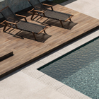 Borda de Piscina Esmaltada Nord Ris Borda Reta Cinza 4x90cm Portobello