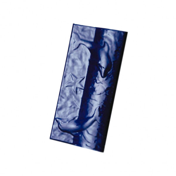 Borda Esmaltada  Golfinho Azul Cobalto Brilhante