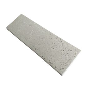 Foto de Borda Para Piscina 50x25x1,5cm Malibu Branca Kit 8 Pçs Areia