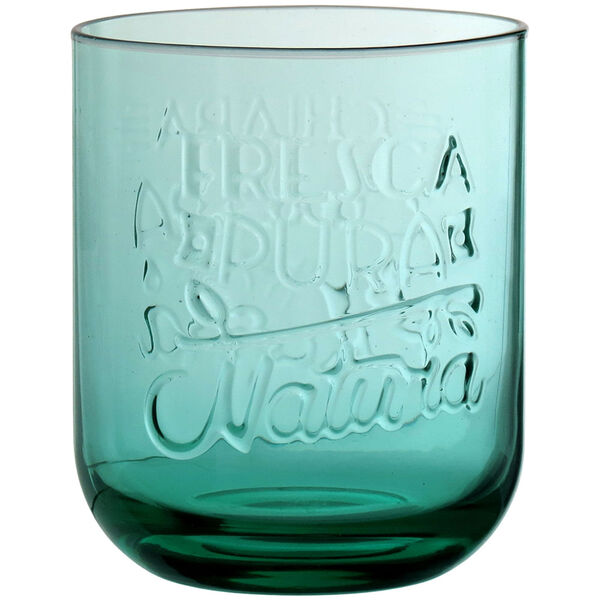 Bormioli Rocco Graphica Copo Água 10x8x8cm 395ml Vidro Verde