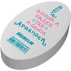 Borracha Colorida Tr Oval Frases Pote 30