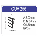 Borracha Gua-256 Vedacao Janela Porta Cobertura Rolo 10 Mts