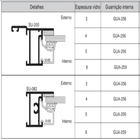 Borracha Gua-256 Vedacao Janela Porta Cobertura Rolo 50 Mts