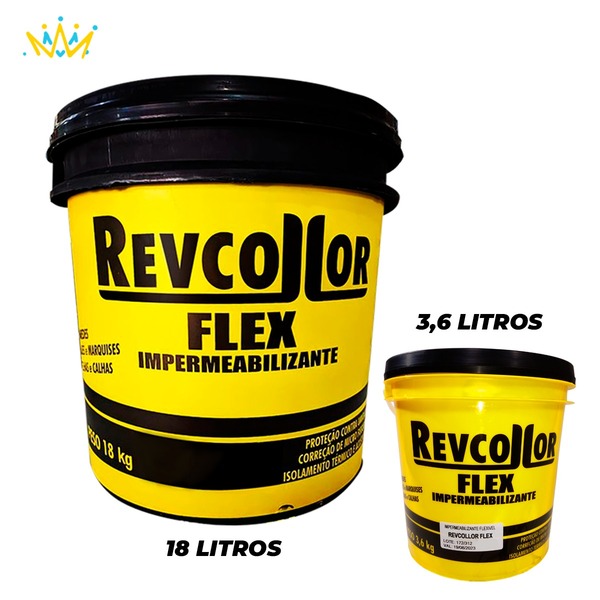 Borracha Liquida Manta Liq 1 Revcollor Flex 18kg + 1 3,6lts