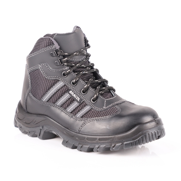 Bota Amarrar Bracol Blq Preto Bico Pvc 4018blqp4400lc Ca 4087