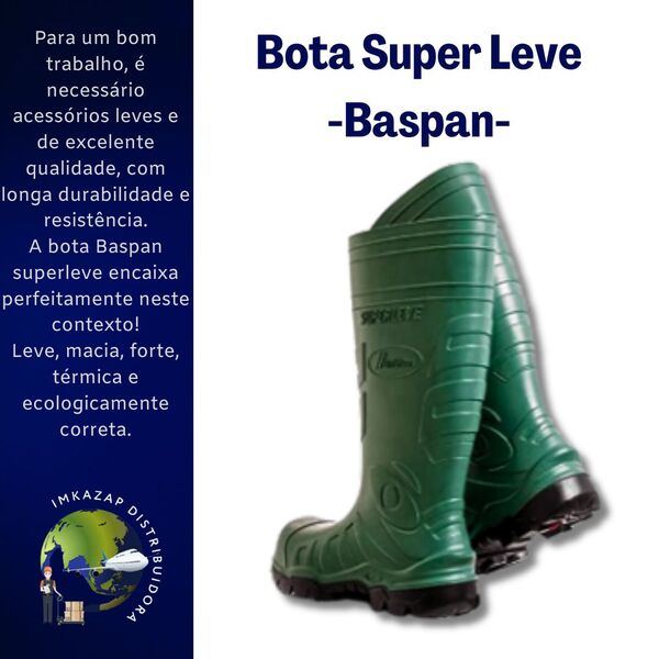 Bota Baspan Superleve Leve Macia Confortável Antiderrapante 42