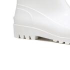 Bota De Pvc Fujiwara Cano Curto Branca Com Forro N.37