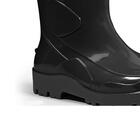 Bota De Pvc Fujiwara Cano Curto Preto Com Forro N.38