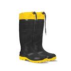 Bota De Pvc Fujiwara Cano Longo Preta Com Forro E Polaina 39