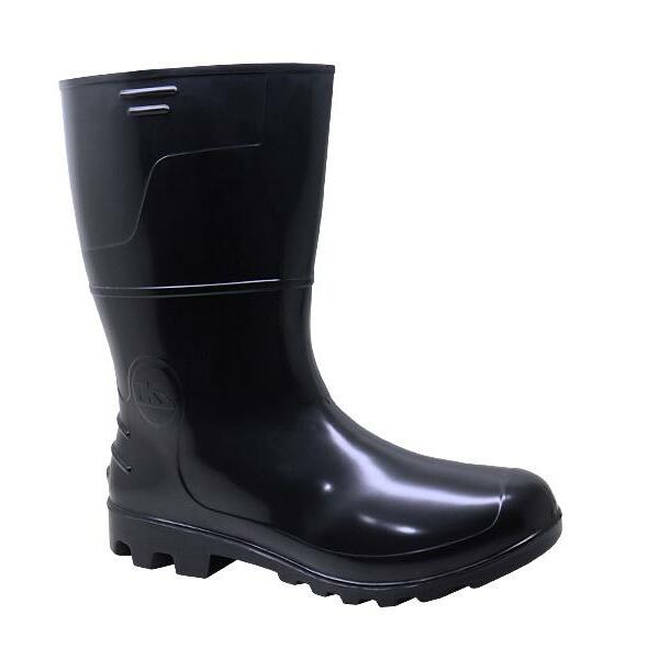 Bota De Pvc Preta Kadesh Cano Médio Tamanho 41