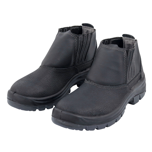 Bota de Segurança com Elástico Nº45 com Bico de Proteção Polipropileno Preta Marluvas