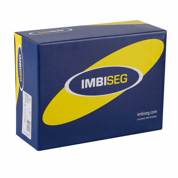 Bota de Segurança Nº40 em Cadarço Bico Plástico Marrom Imbiseg