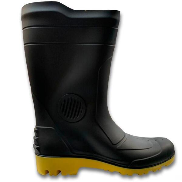 Bota Impermeável Borracha Preta Motoqueiro/jardim/chuva