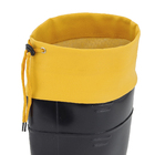Bota Impermeável PVC Com Forro N°42 Cano Longo Preto e Amarelo Kadesh