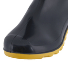 Bota Impermeável PVC Nº38 Cano Médio Preto com Amarelo Kadesh