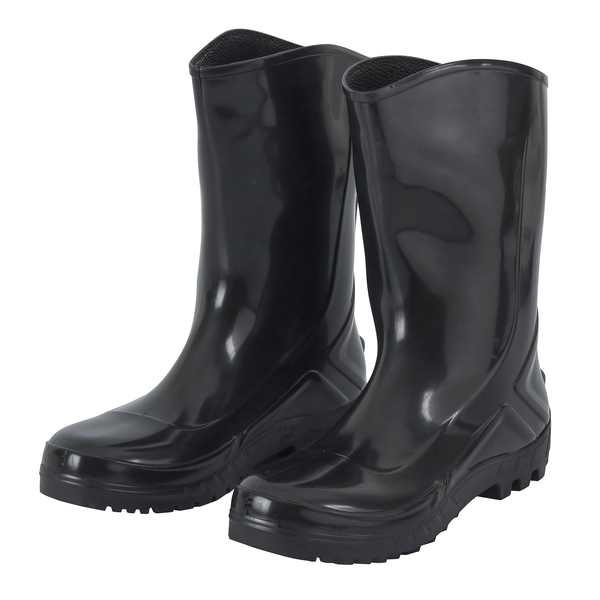 Bota Impermeável PVC Sem Forro Nº41 Cano Médio Preto Marluvas