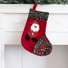 Bota Papai Noel Plush Vermelho 36x17cm