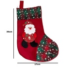 Bota Papai Noel Plush Vermelho 36x17cm