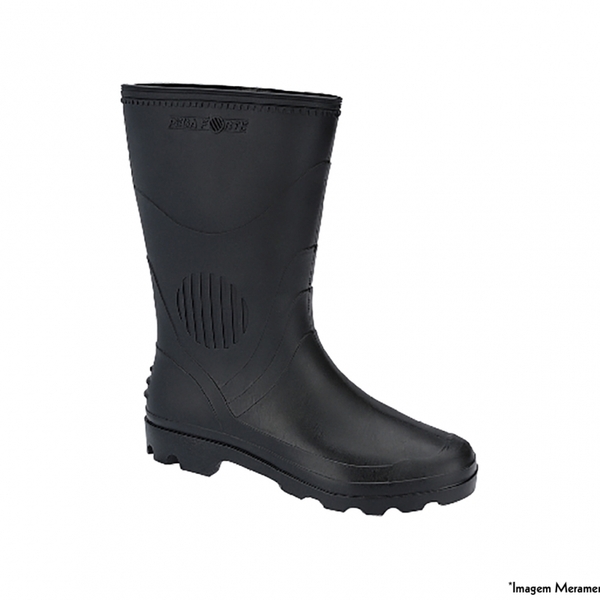 Bota Pega Forte Cano Medio Preta 41