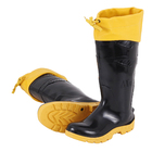 Bota de PVC Polaina Preta e Amarelo 42 Marluvas