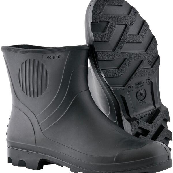 Bota Pvc 41 Cano 3/4" Com Forro Preto Ca3151 - Vonder