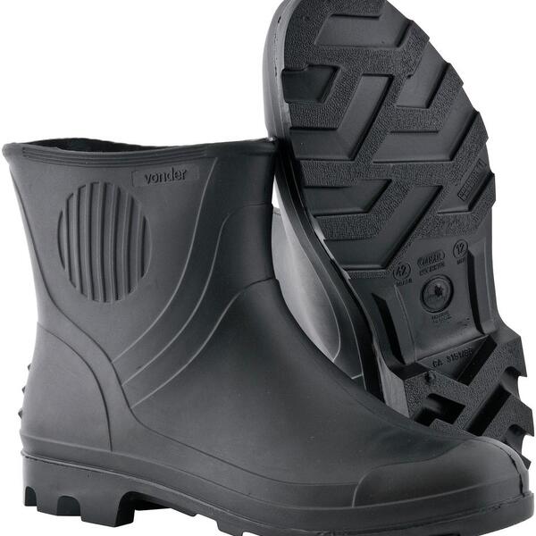Bota Pvc 43/44 Cano 3/4" Com Forro Preto Ca3151 - Vonder