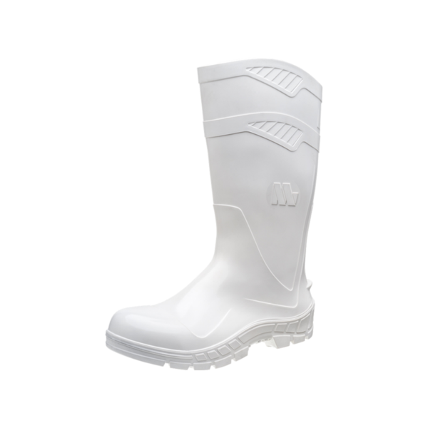 Bota Pvc Allwork Branca Cano Alto Marluvas 700385 42