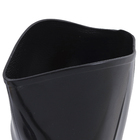 Bota PVC Cano Médio Sem Forro Nº40 Preta com Amarelo Marluvas