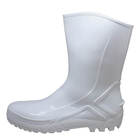 Bota Pvc Vulcaflex Branca Cano Médio 27cm Com Meia 40