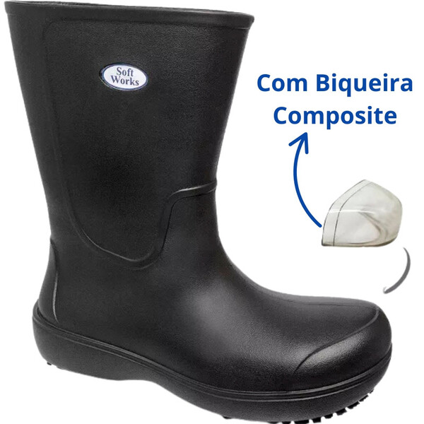 Bota Segurança Eva Cano Longo Biqueira Composite Bb86 Soft Wo