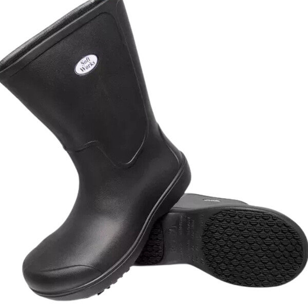 Bota Segurança Eva Cano Longo Sem Biqueira Bb87 Limpeza Antid