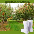 Bota Ultraleve Baspan Eva Branca Cano Médio Maior Conforto. 3