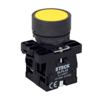 Botão à Impulsão Amarelo 1NA Steck