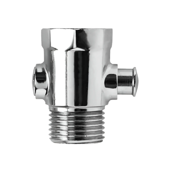 Botão Abre/fecha todo em Metal Cromado Inox Para Ducha Manual