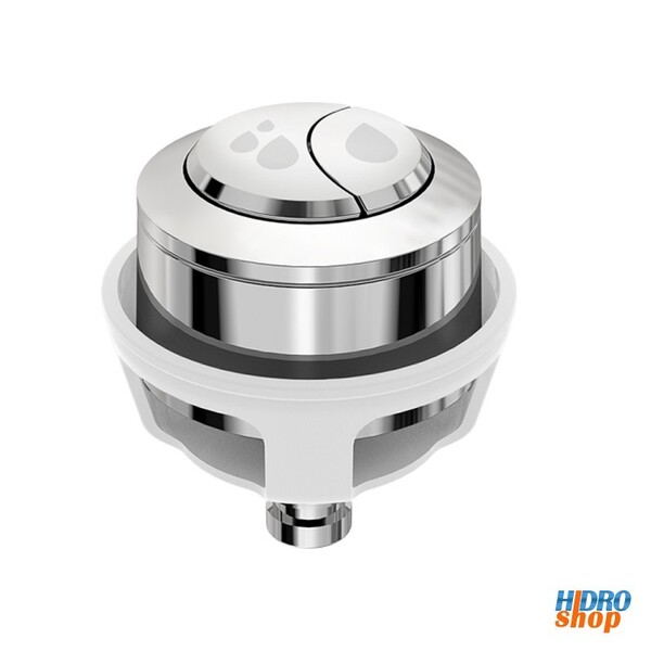 Botão Acionador Superior Em Abs Dual Flush Universal Cr - 9564