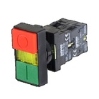 Botão Comando Duplo 1na+1nf Com Iluminação Led 220vca