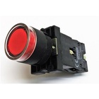 Botão Comando Impulso Iluminado Led 220vca 1nf Atuador Vermel