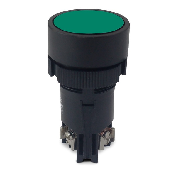 Botão Comando Monobloco 1 Contato Reversível Verde 10 Peças