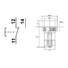 Botão Comando Monobloco 1 Contato Reversível Verde