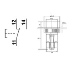 Botão Comando Monobloco 1 Contato Reversível Vermelho 10 Peças